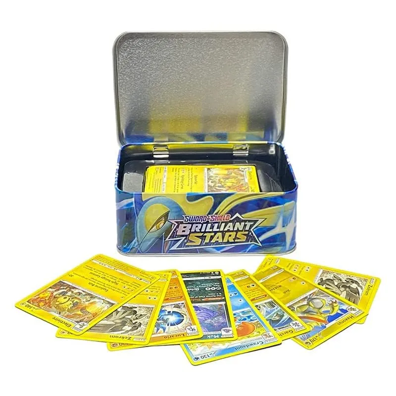 TIYA ENTERPRISE Trading Cards Game for Kids Poke Cards Booster Pack Game Scarlet & Violet Card with Action Booster Packs (TIN Box)