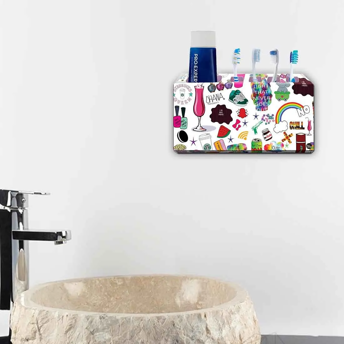 Toothbrush Holder Wall Mounted -Robotic Art