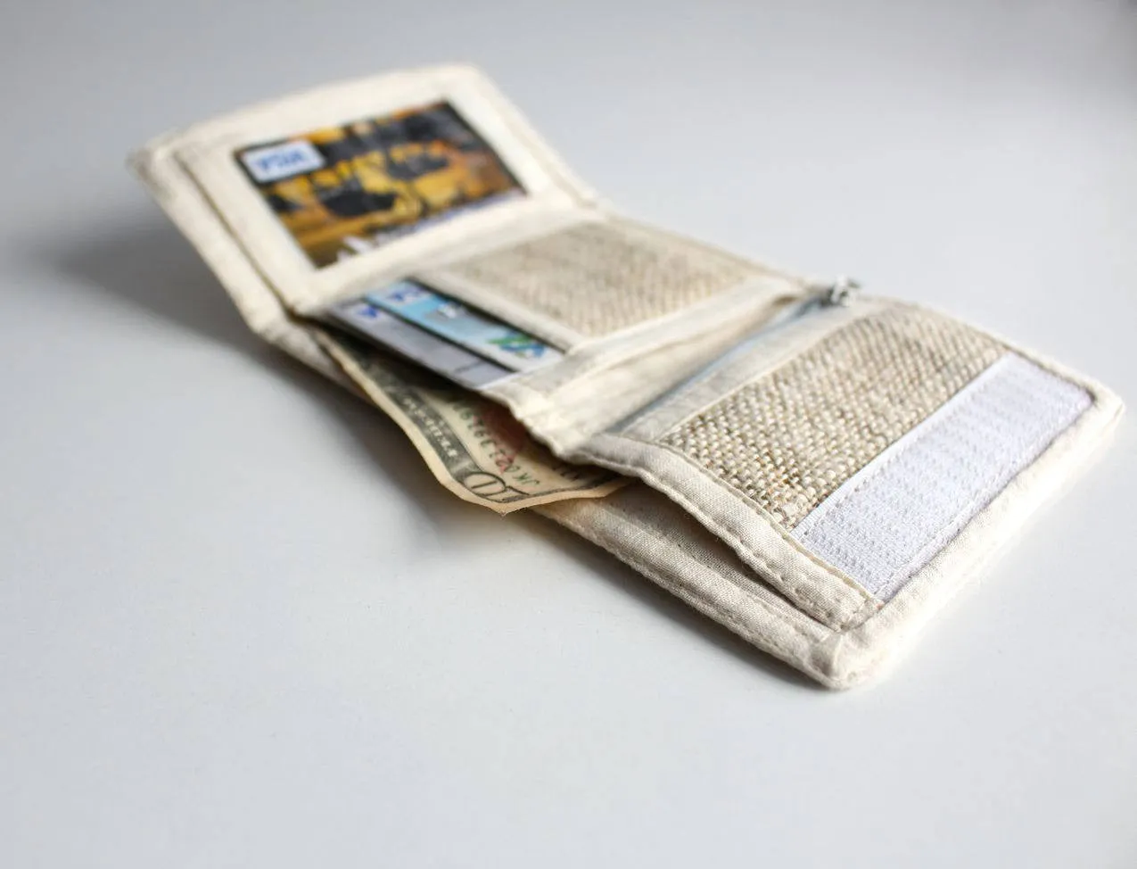 Tri Fold Hemp Wallets