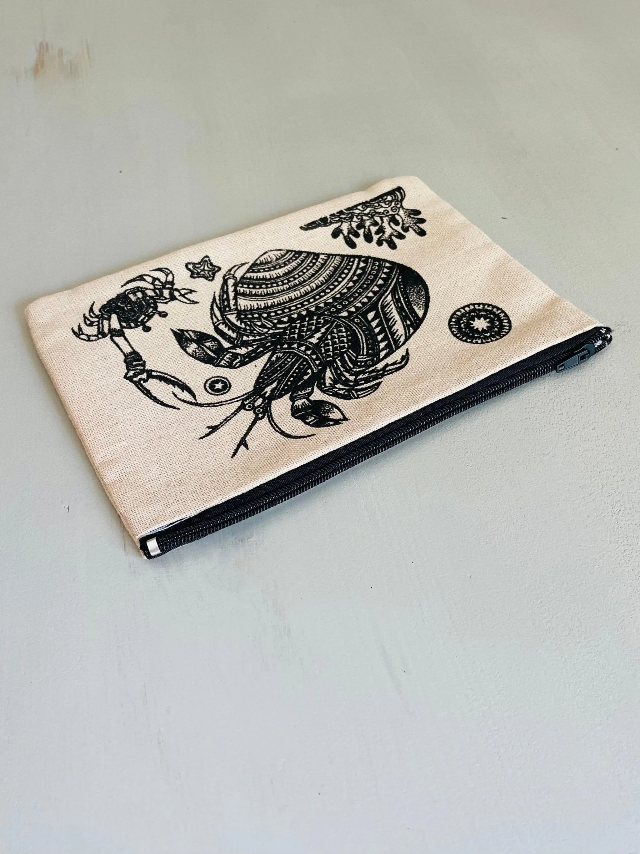 True Crabs - canvas zipper case