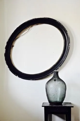 UNIQUE rare DEUTSCH German vintage industrial green jar demijohn in wire