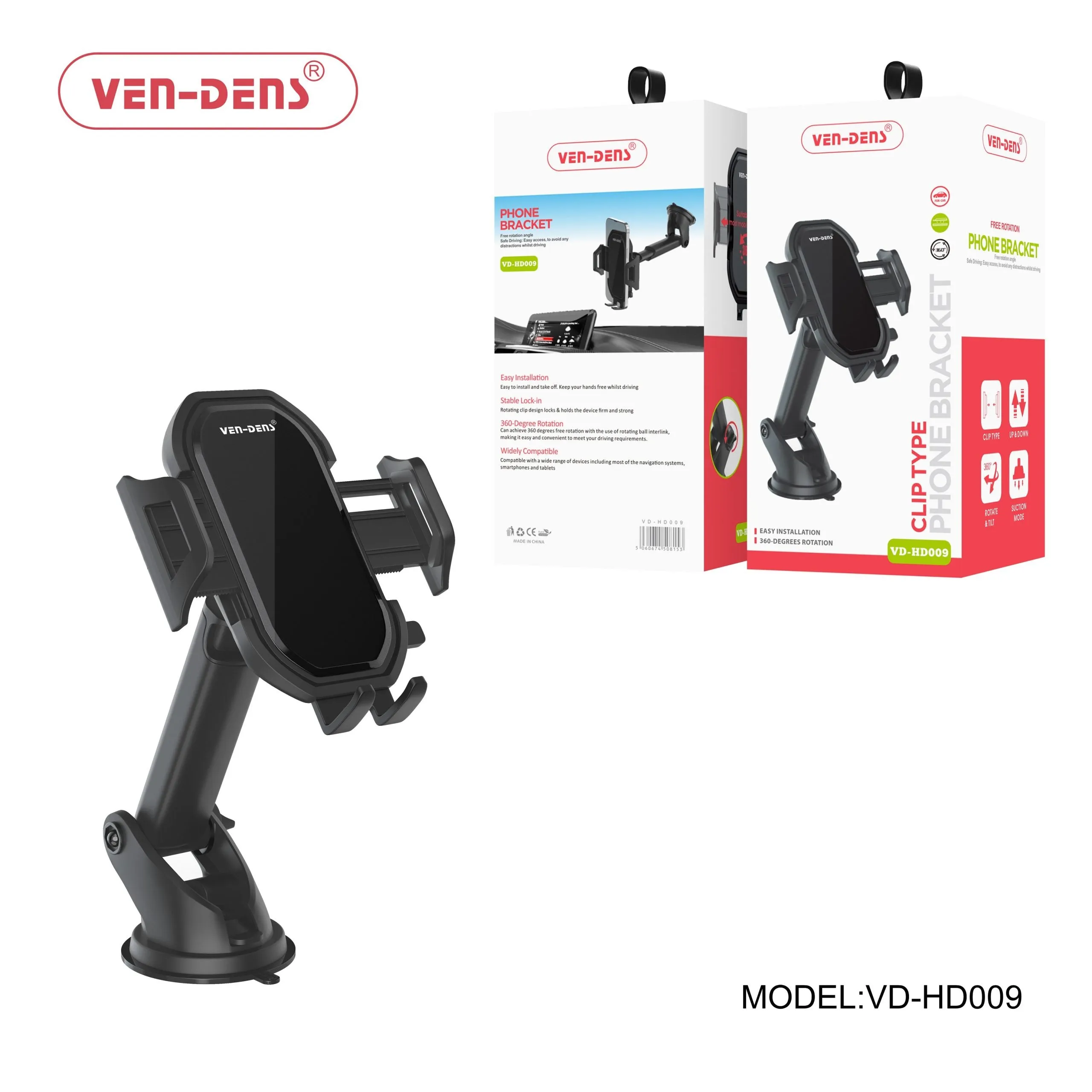 Ven Dens in Car Dashboard Holder Mount
