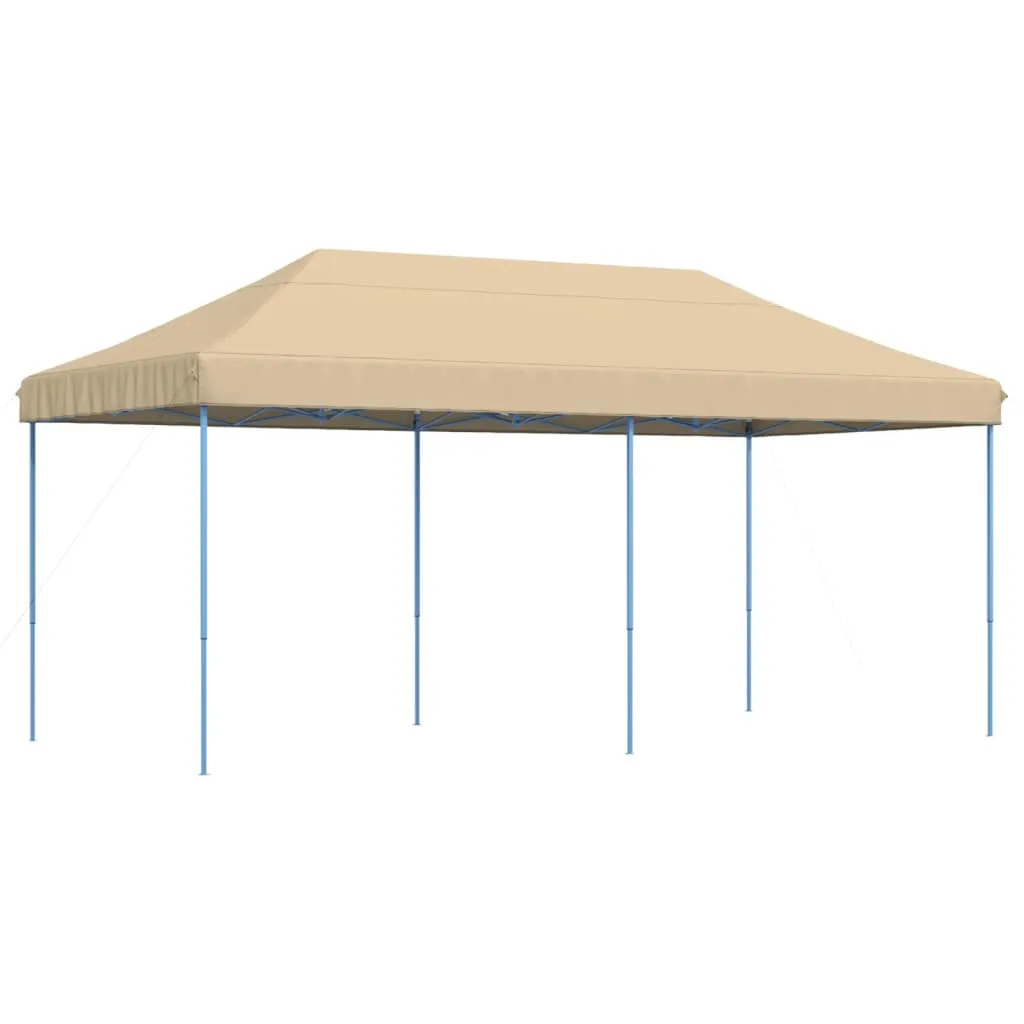 vidaXL Foldable Party Tent Pop-Up Beige 580x292x315 cm