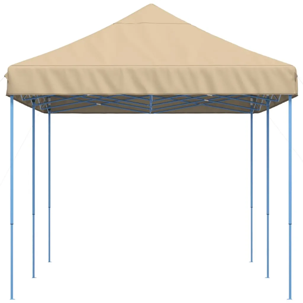 vidaXL Foldable Party Tent Pop-Up Beige 580x292x315 cm