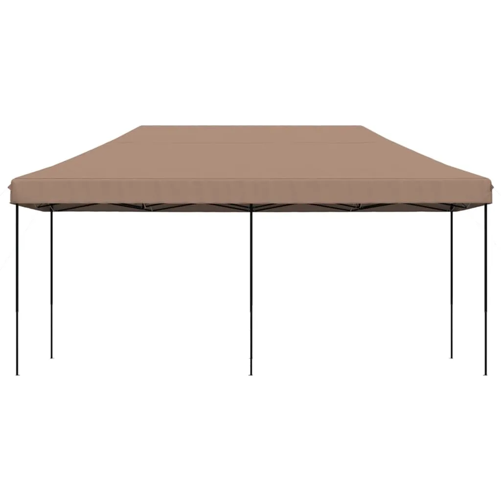 vidaXL Foldable Party Tent Pop-Up Brown 580x292x315 cm