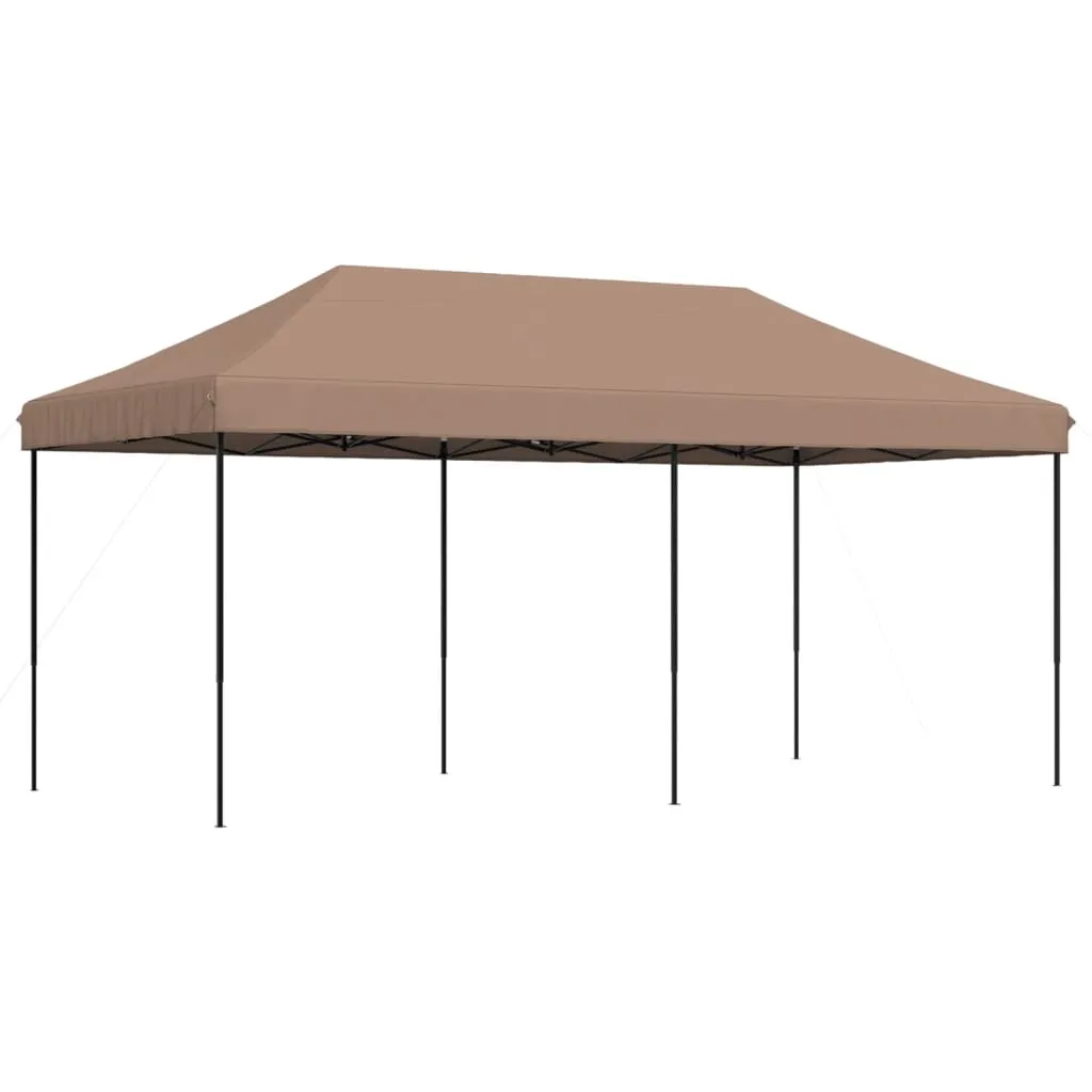 vidaXL Foldable Party Tent Pop-Up Brown 580x292x315 cm
