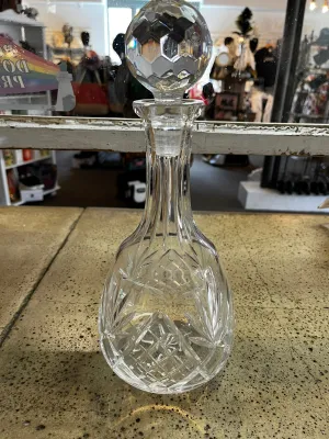 Vintage Crystal Wine Decanter