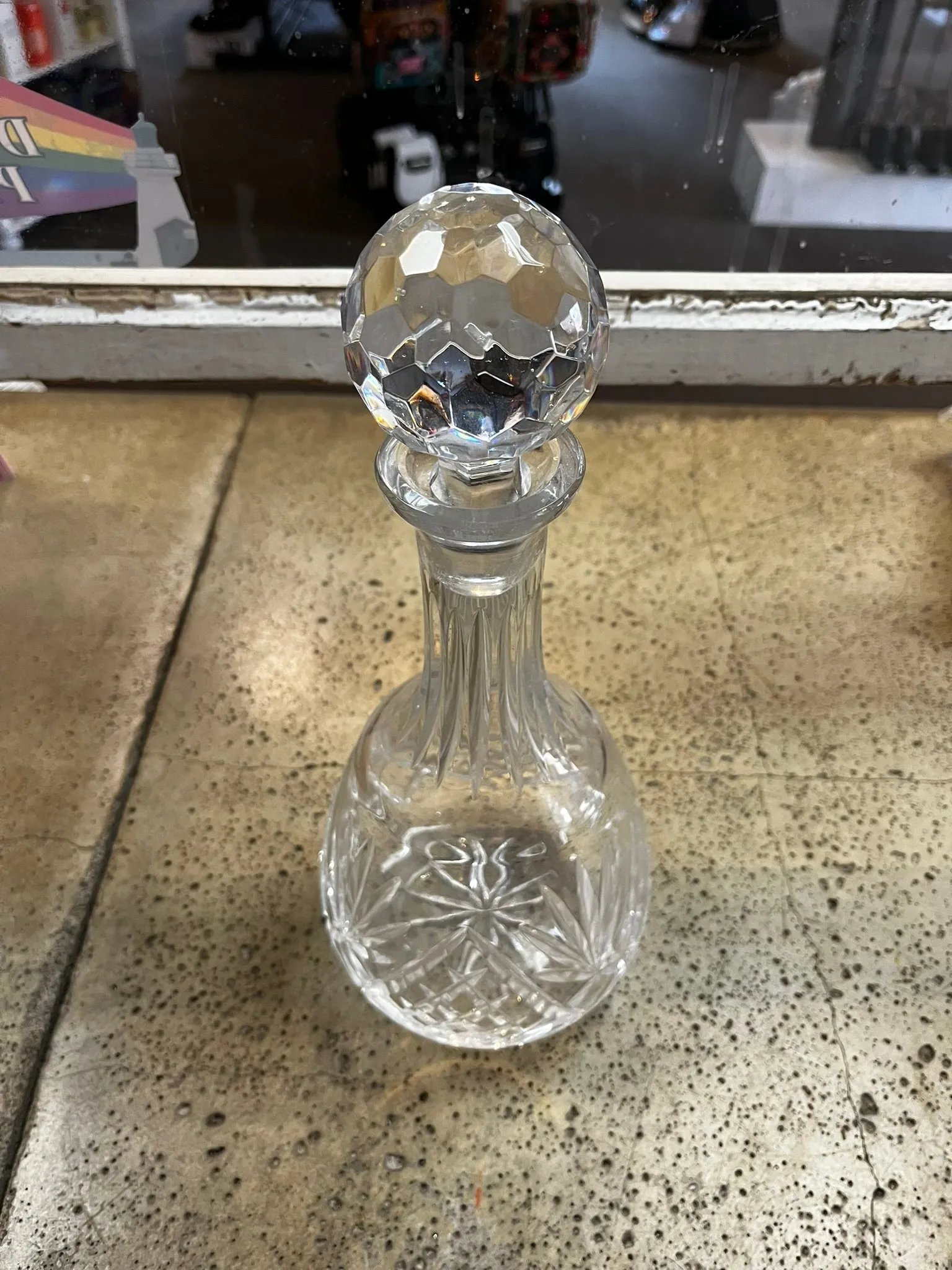Vintage Crystal Wine Decanter