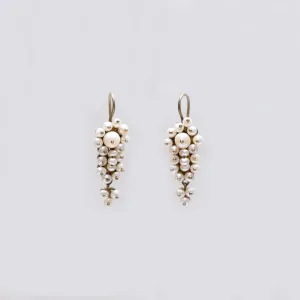 Vintage Gold Plated Earrings with Pearls