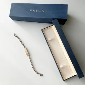 Vintage Pascal (rebranded now as Annoushka ) 925 silver men unisex bracelet chain nice for layer or multi chains stacking styling
