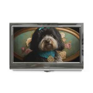 Vintage Victorian Havanese Business Card Holder