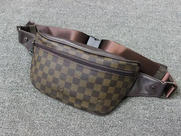 Vvsha  Christmas Gift Checkered Crossbody Belt Bag