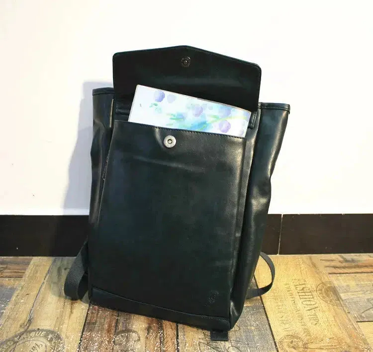 Vvsha  Christmas Gift Vintage Leather Backpack