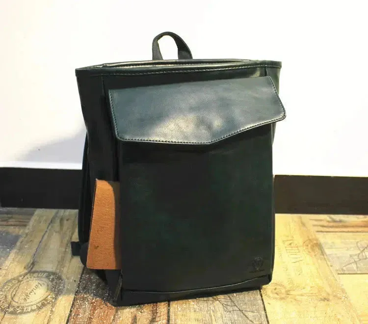 Vvsha  Christmas Gift Vintage Leather Backpack