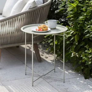 WALCOT | TRAY SIDE TABLE | CLAY