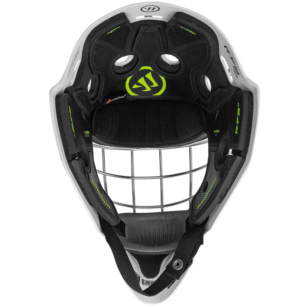 WARRIOR R/F2 E  JUNIOR WHITE GOALIE MASK