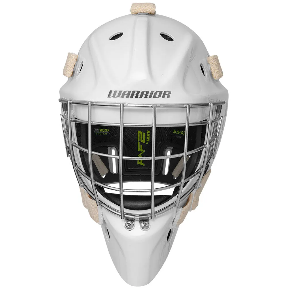 WARRIOR R/F2 E  JUNIOR WHITE GOALIE MASK