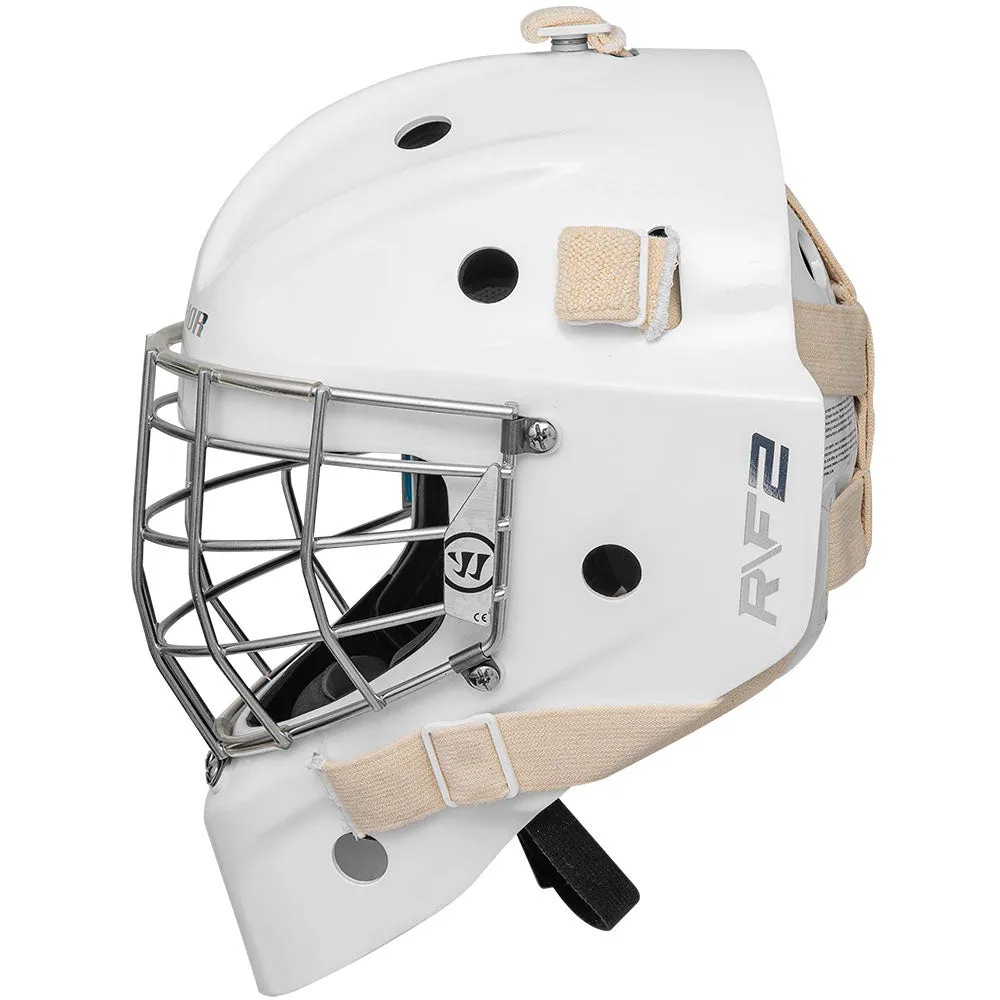 WARRIOR R/F2 E  JUNIOR WHITE GOALIE MASK