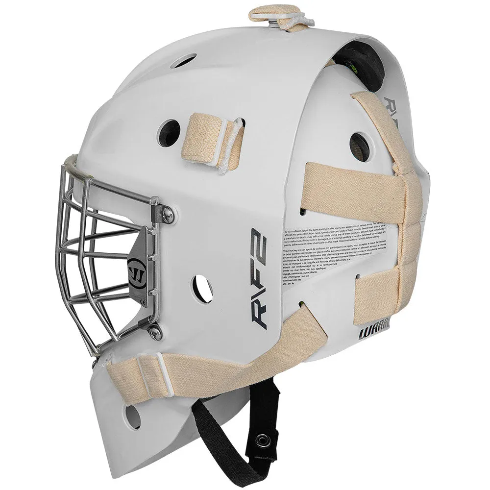 WARRIOR R/F2 E  JUNIOR WHITE GOALIE MASK