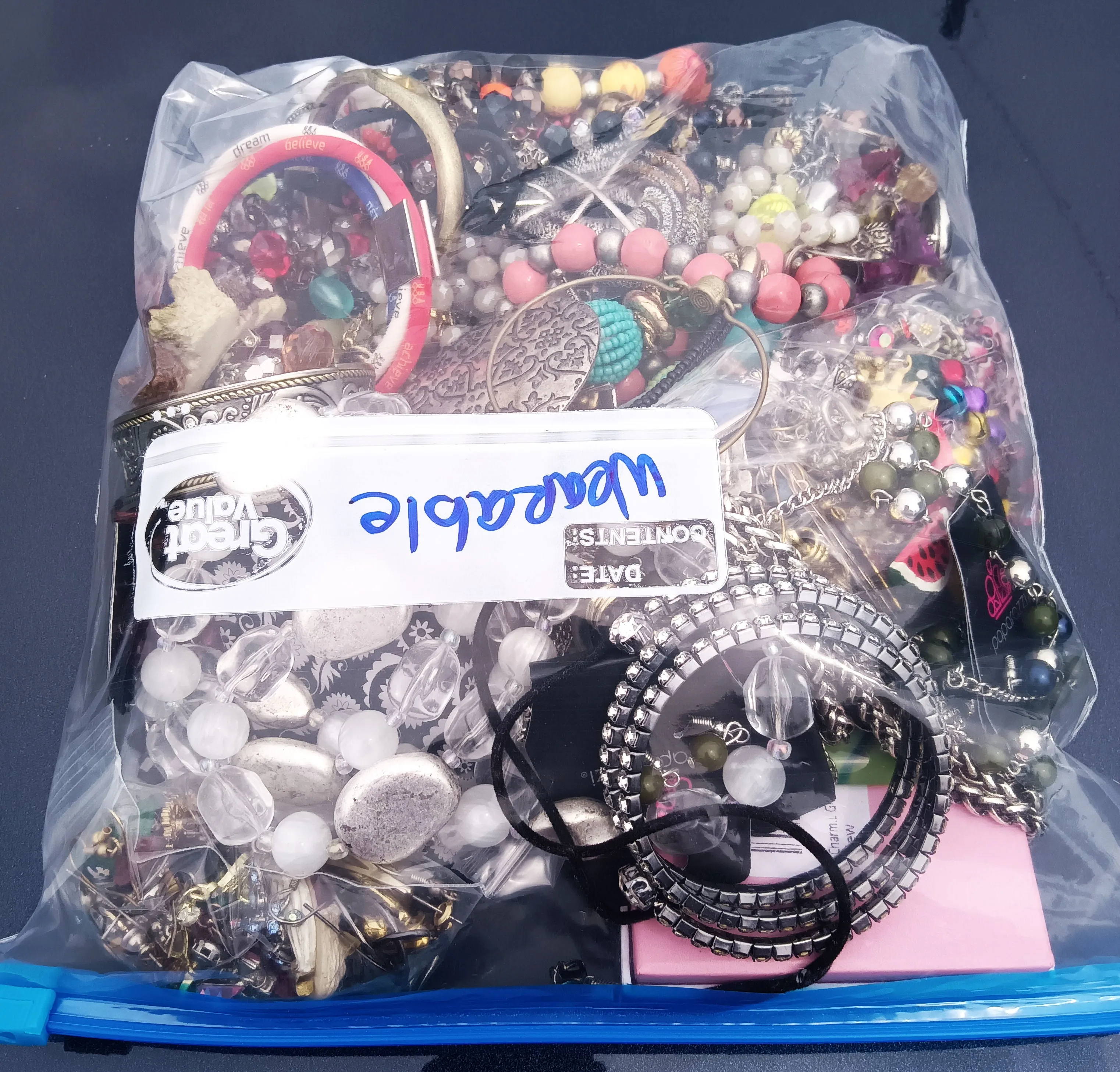 Wearable Mixed Costume Jewelry Mystery Bag #13