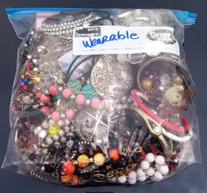 Wearable Mixed Costume Jewelry Mystery Bag #13