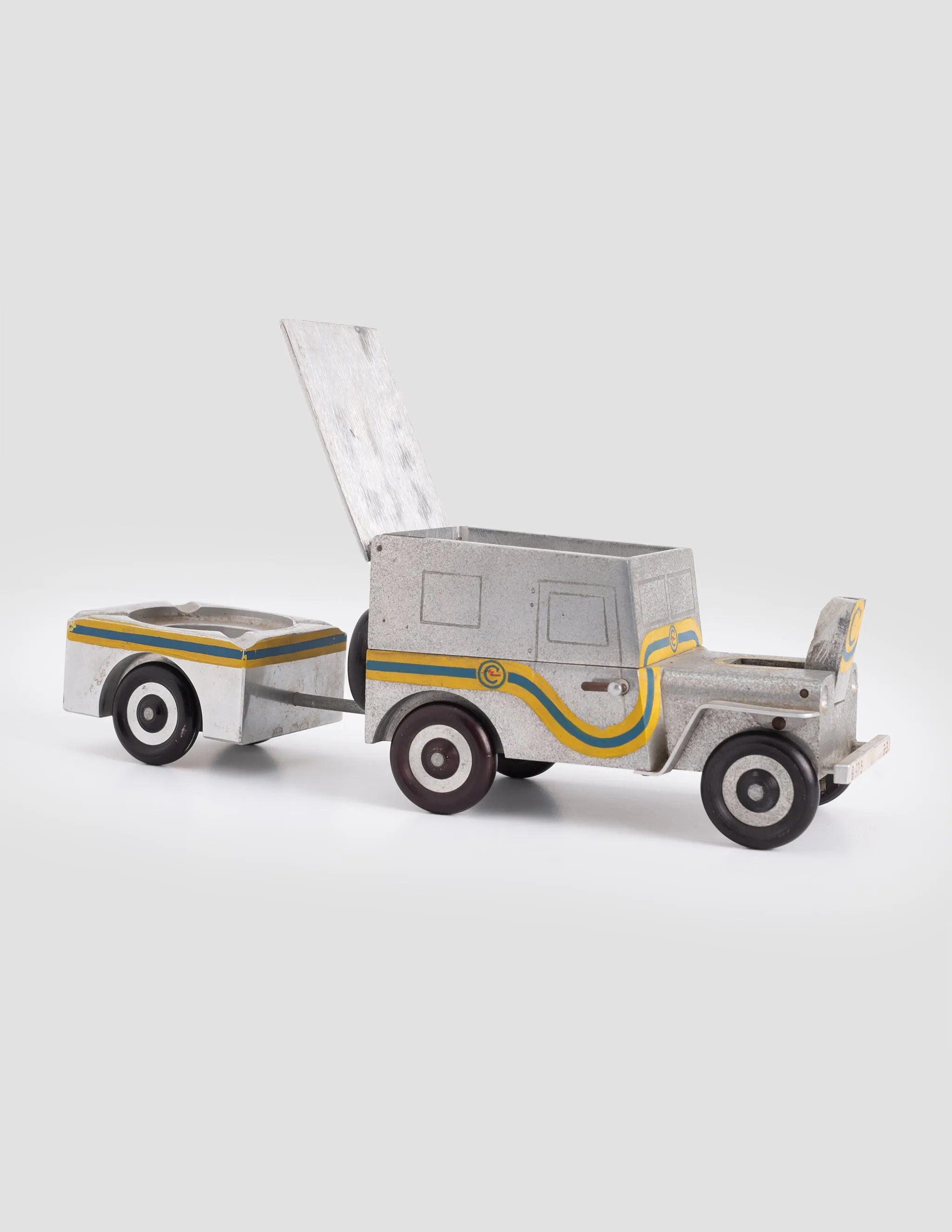 West German Baier Willys Jeep Lighter with Ashtray
