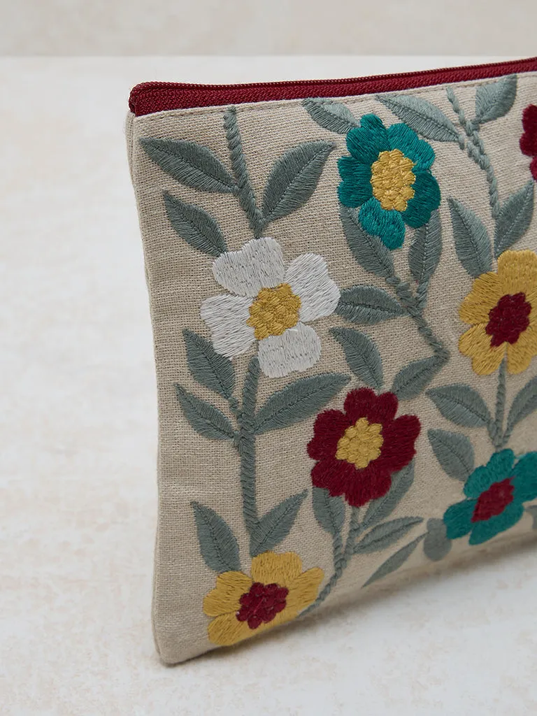 Westside Home Multicolour Embroidered Pouch