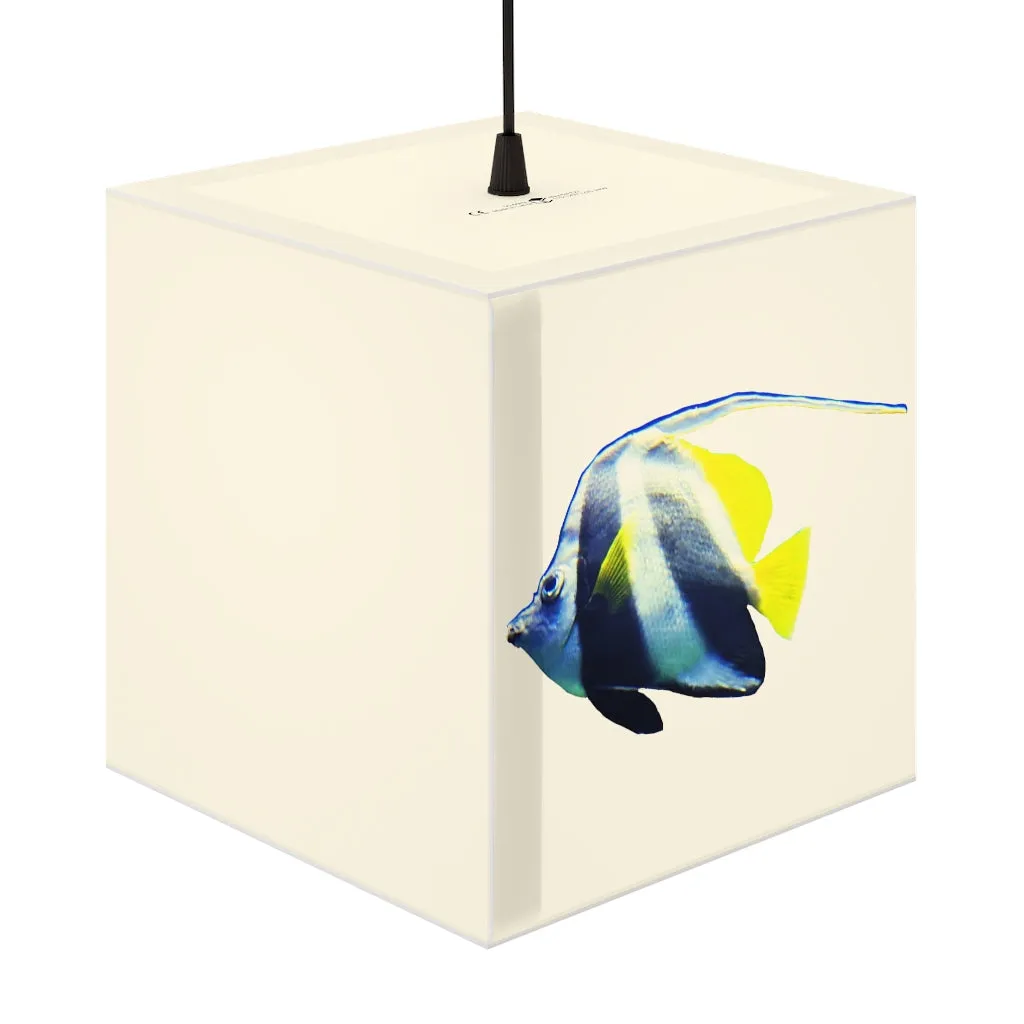 White and Black Fish Personalized Lamp