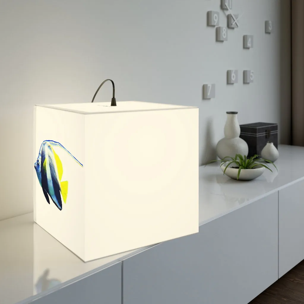 White and Black Fish Personalized Lamp