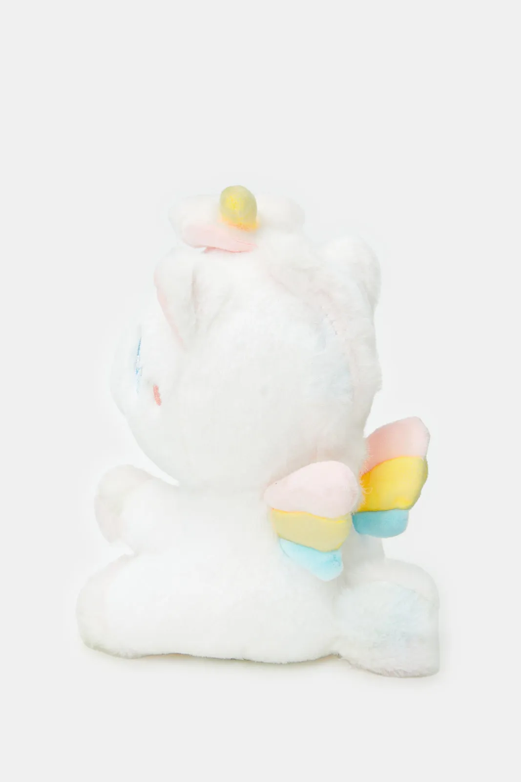 White Fur Embellished Unicorn (25cm)