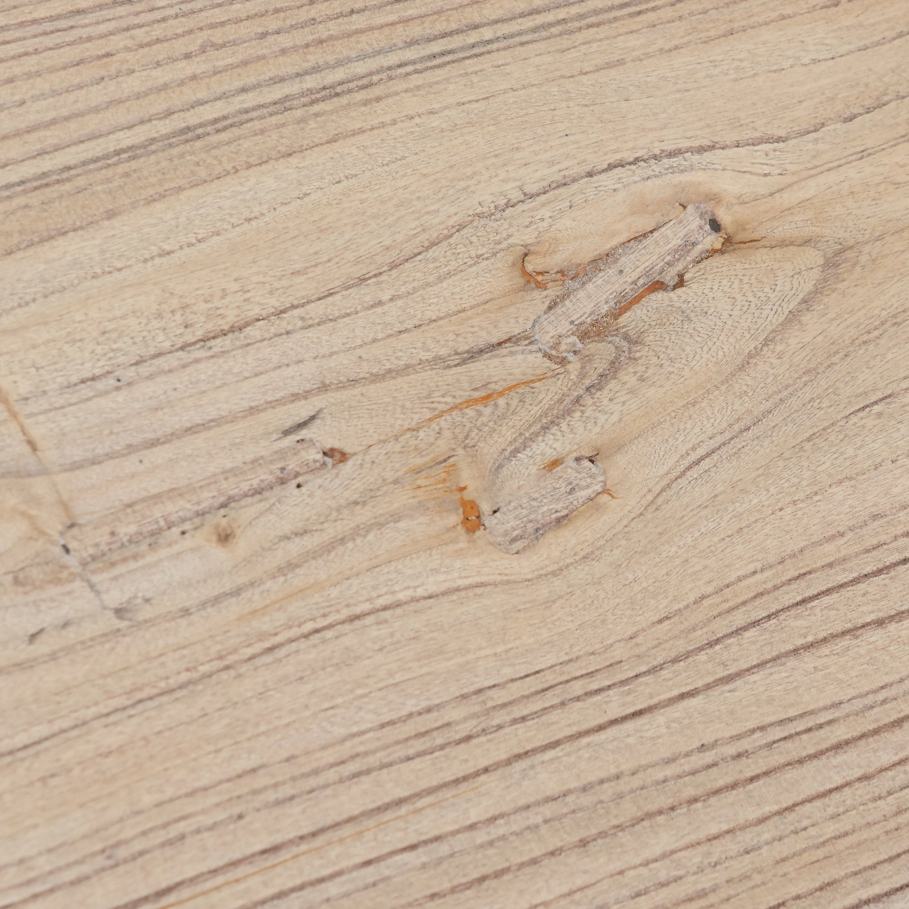 Winston Reclaimed 2.4m Elm Wood Dining Table - Rustic Natural