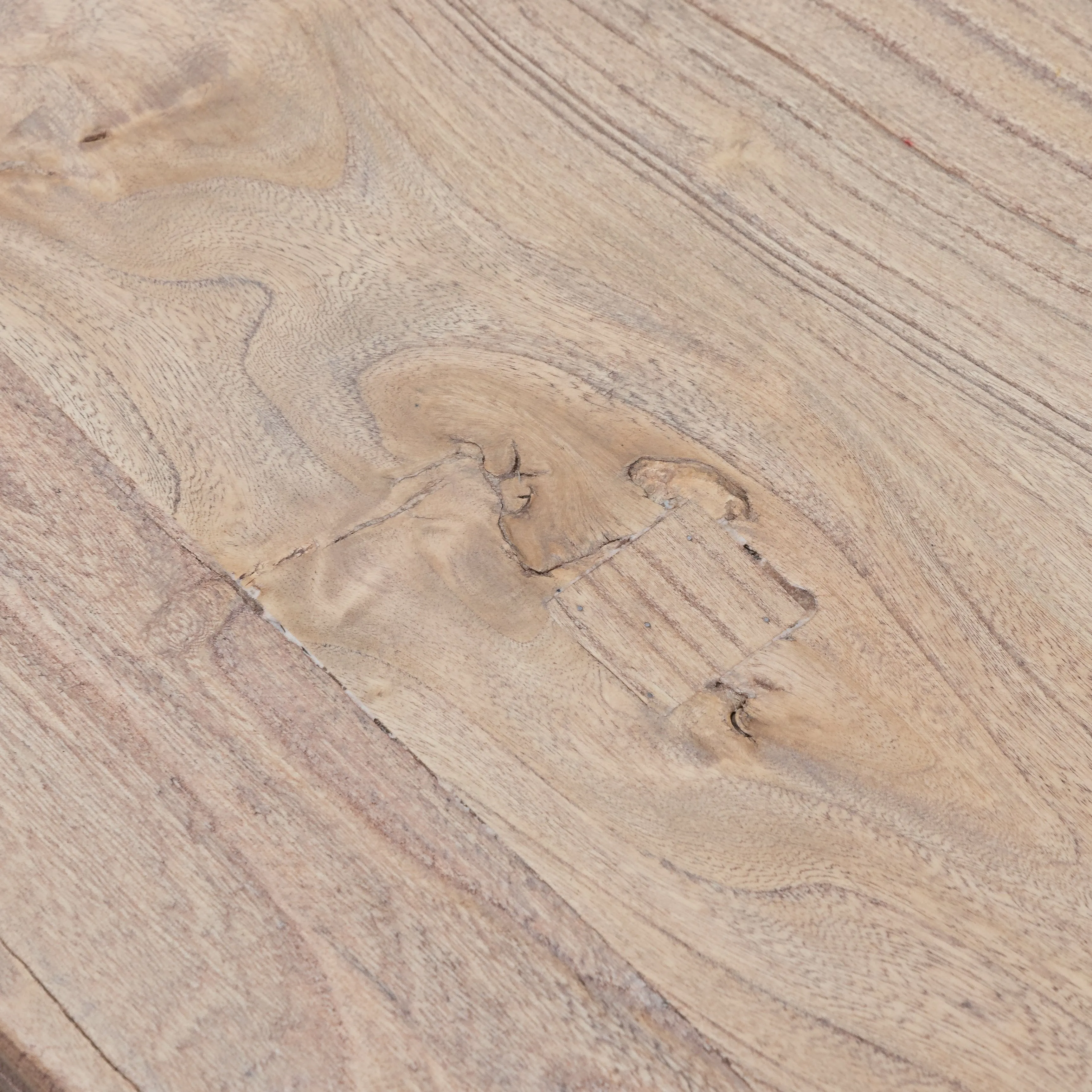 Winston Reclaimed 2.4m Elm Wood Dining Table - Rustic Natural