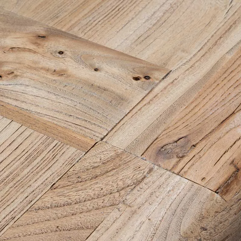 Winston Reclaimed 2.4m Elm Wood Dining Table - Rustic Natural