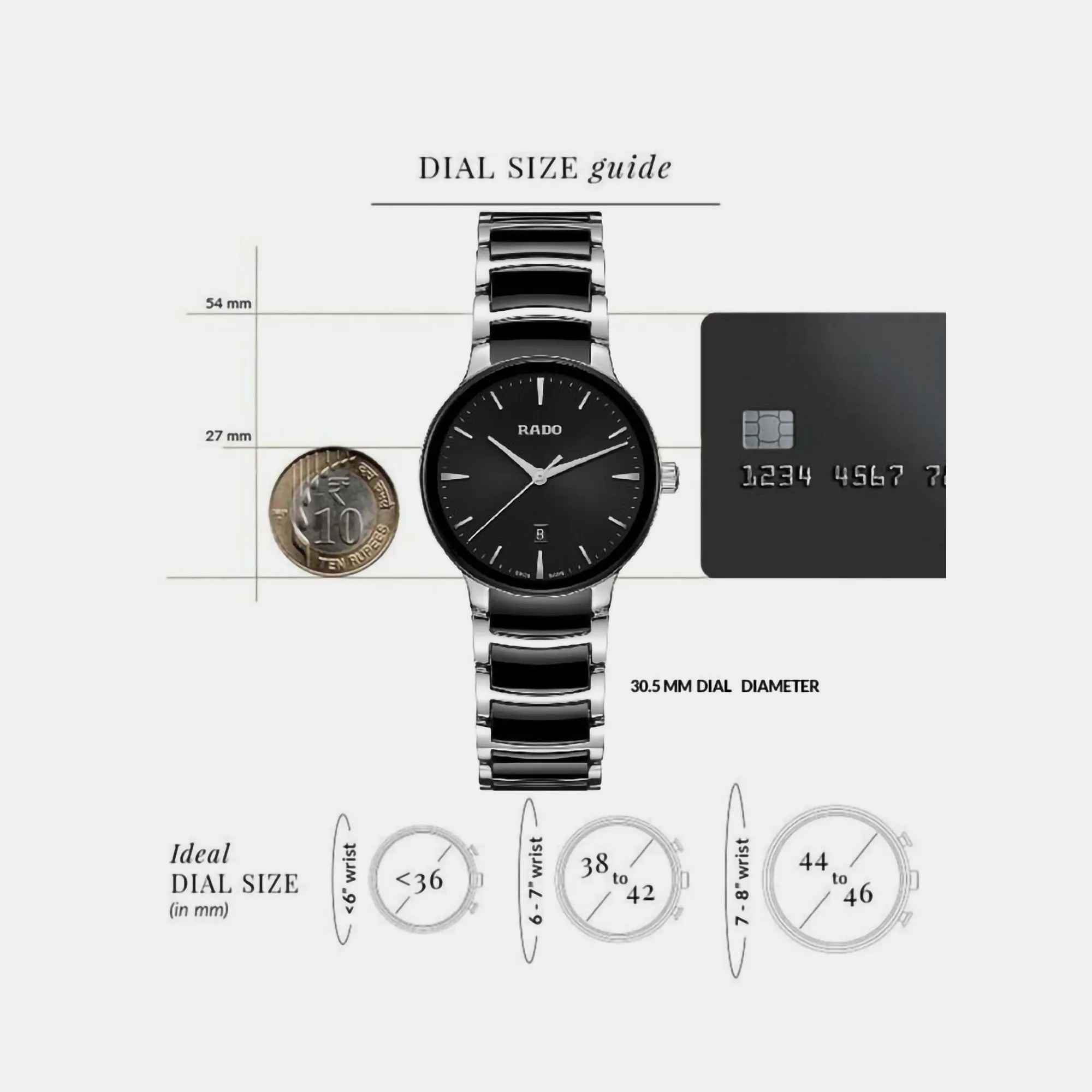 Women Black Chronograph Ceramic Watch R30026152