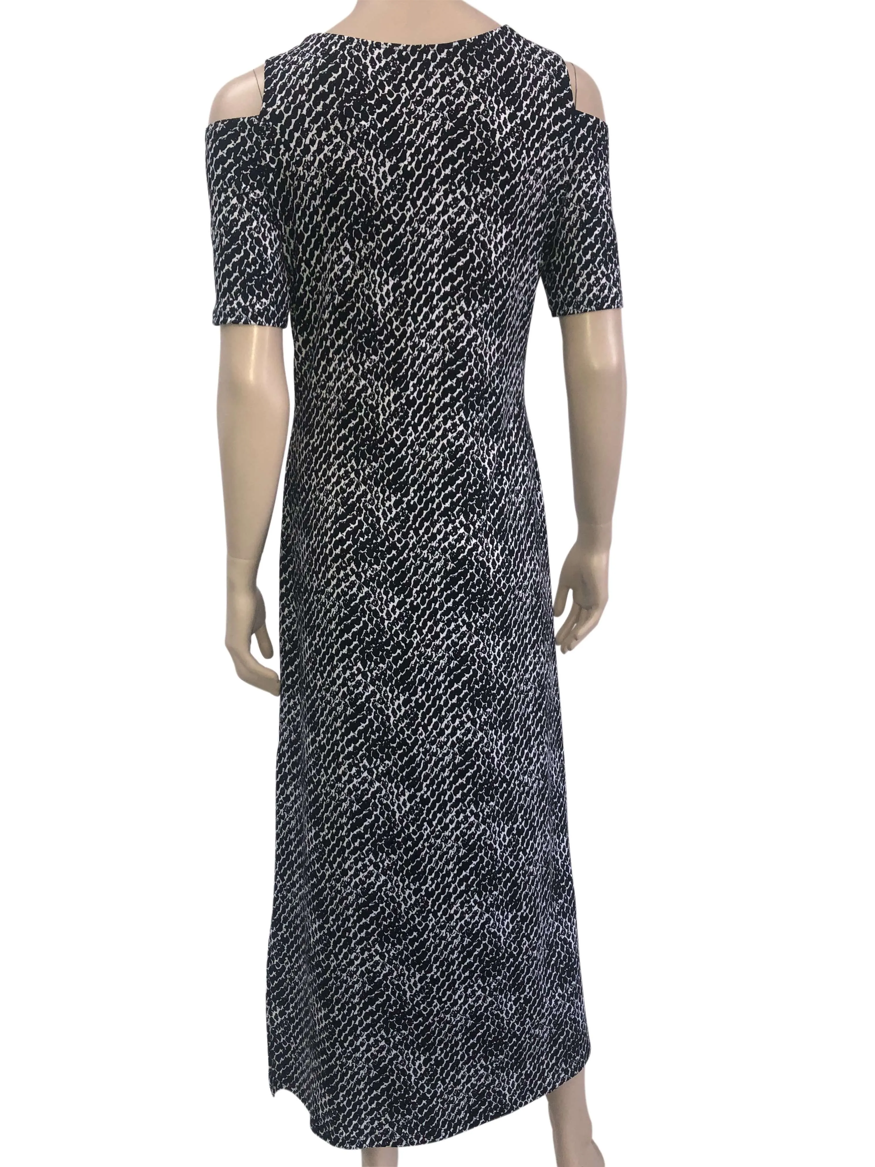 Women's dresses On sale 80% Off Black and White Dress With Glitter On sale quality comfort Stretch fabric made In Canada