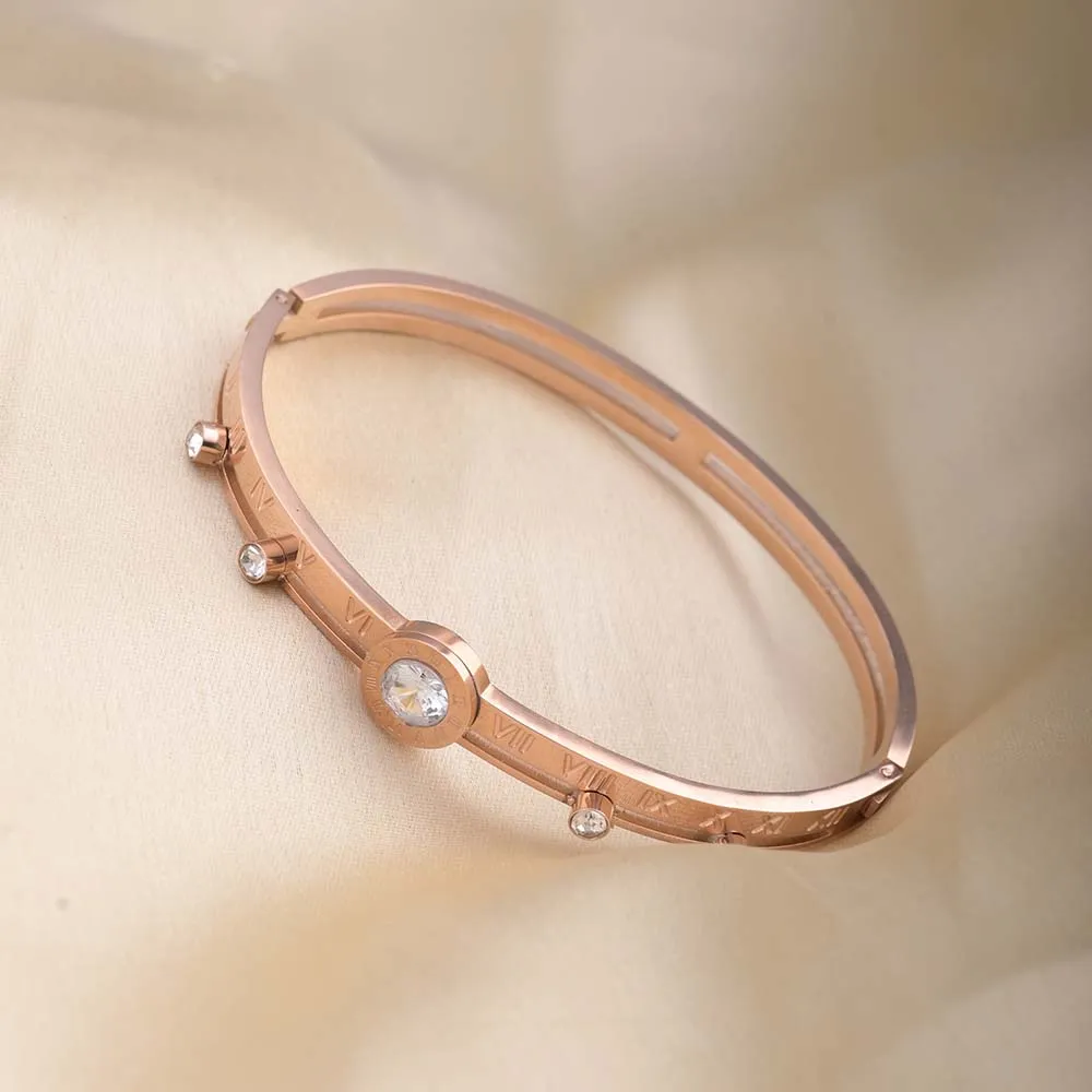 Women's Exquisite 18K Rose Gold-Plated Bracelet