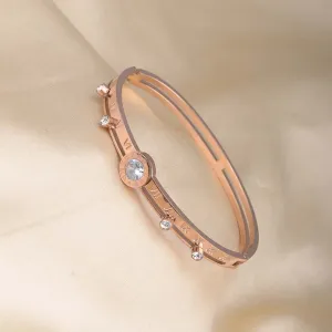 Women's Exquisite 18K Rose Gold-Plated Bracelet