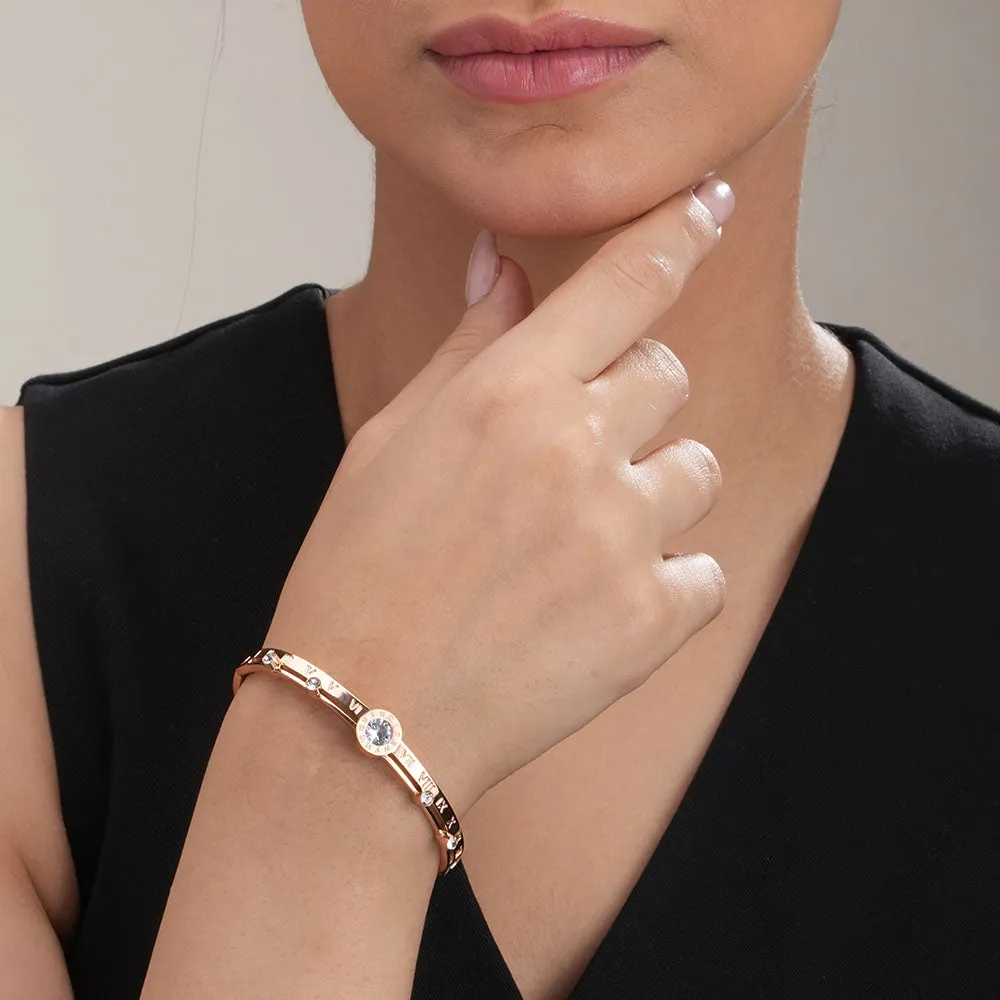 Women's Exquisite 18K Rose Gold-Plated Bracelet