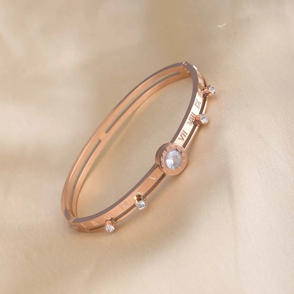 Women's Exquisite 18K Rose Gold-Plated Bracelet