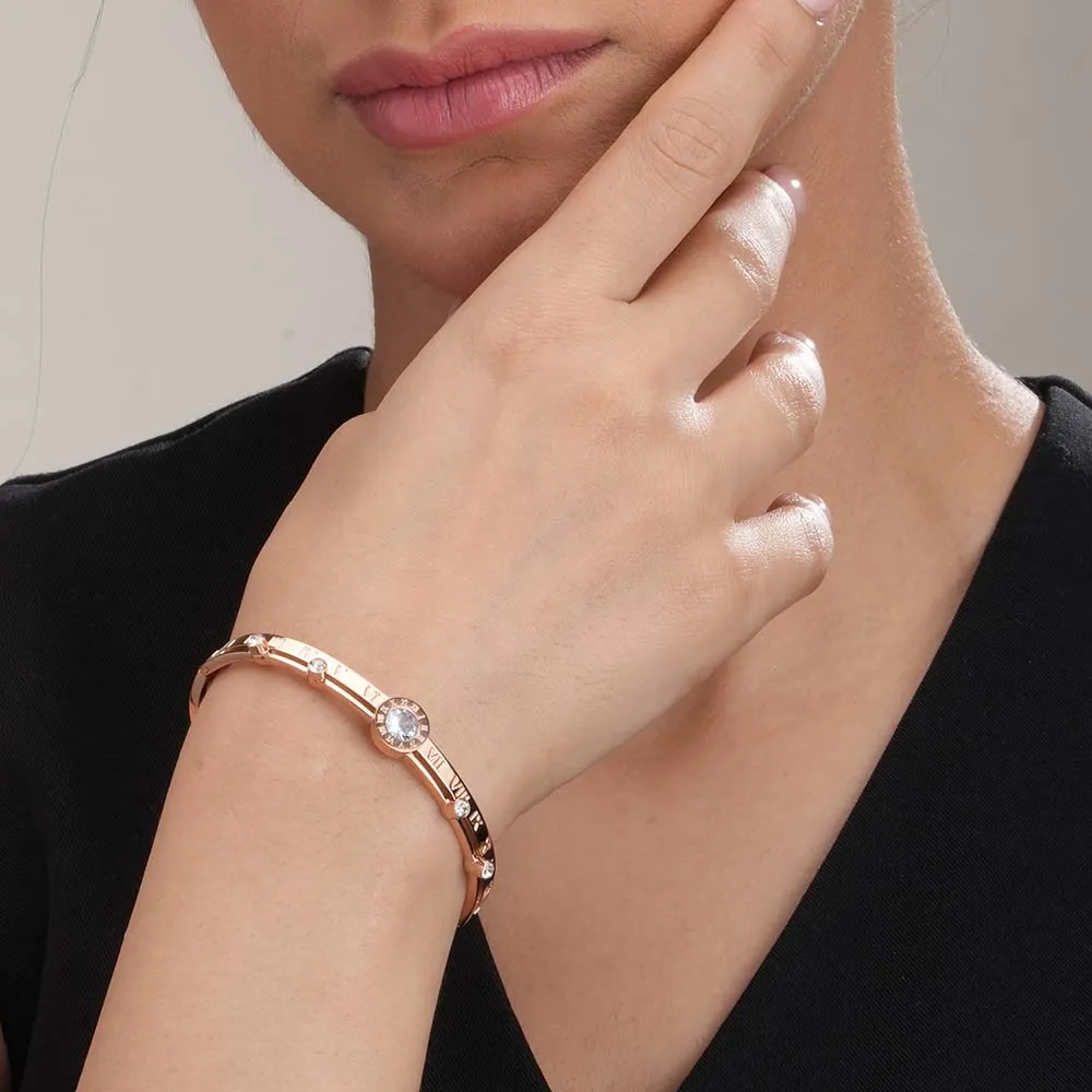 Women's Exquisite 18K Rose Gold-Plated Bracelet
