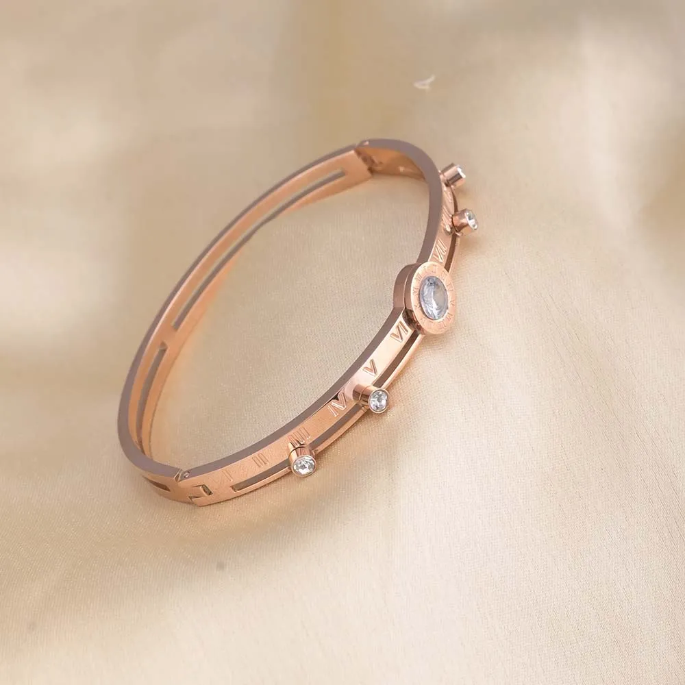 Women's Exquisite 18K Rose Gold-Plated Bracelet
